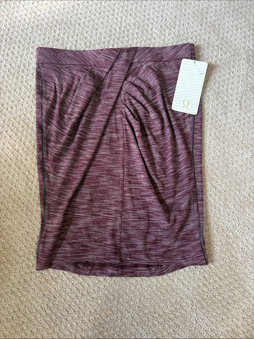lululemon athletica Marled Plum Pencil Skirt